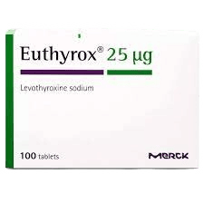 EUTHYROX  (THYROXINE) 25MG TABS 30