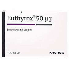 EUTHYROX (LEVOTHYROXINE) 50MG 30